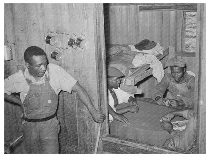 Poker Game in Bunkhouse of Strawberry Workers 1939