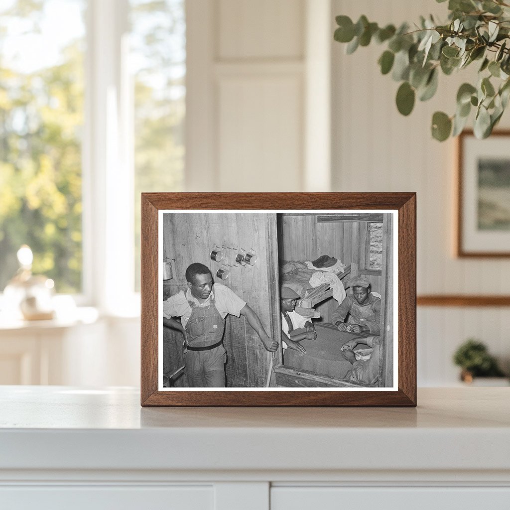Poker Game in Bunkhouse of Strawberry Workers 1939