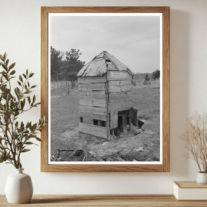 Vintage Privy Near Sharecropper Residence Marshall Texas 1939