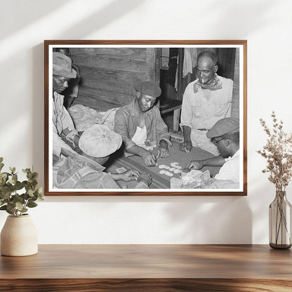 Poker Game in Strawberry Workers Bunkhouse April 1939