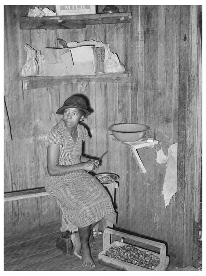 Woman Cutting Strawberries for Wine Production 1939