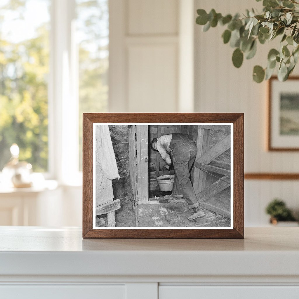 Vintage Scene of Well Water Dipping in Marshall Texas 1939