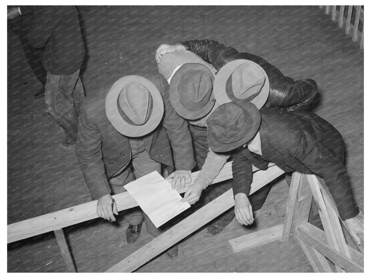 Strawberry Auction Buyers in Hammond Louisiana April 1939