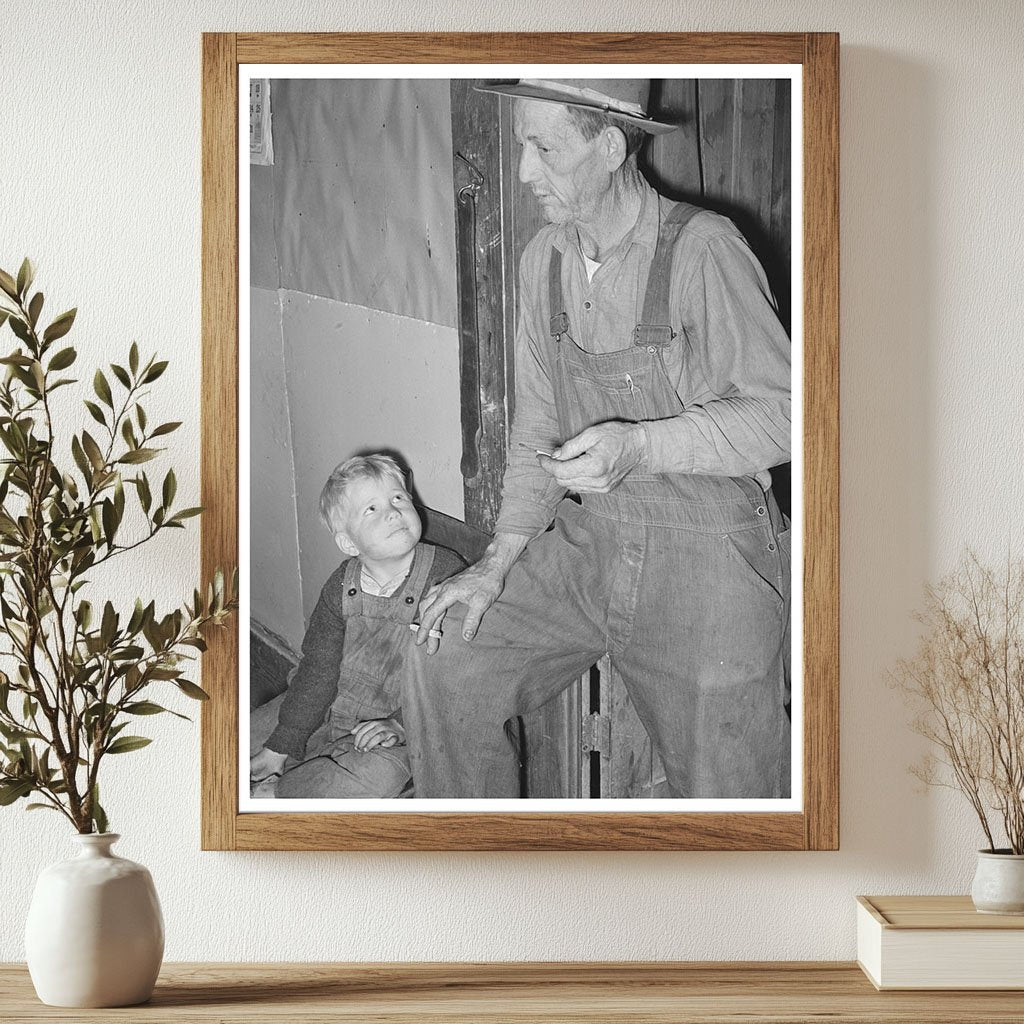 Ex-Farmer and Son in Relief Situation Jefferson Texas 1939