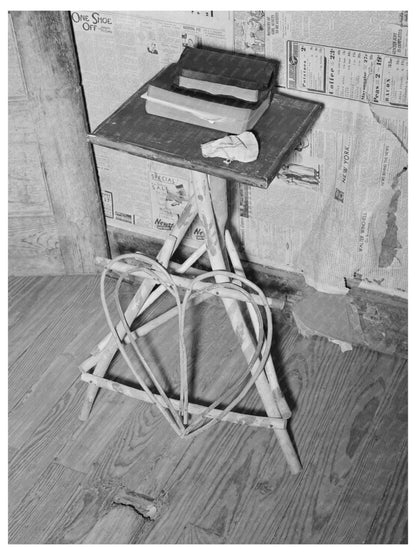 Bibles on Wicker Table in Texas Farm Home 1939