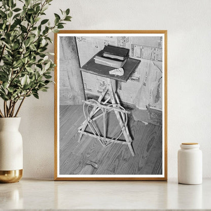 Bibles on Wicker Table in Texas Farm Home 1939