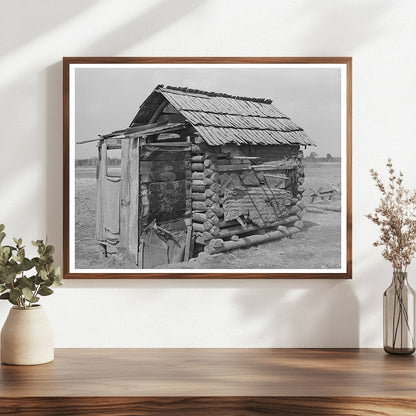Log Shed and Privy in Jefferson Texas 1939
