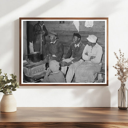 Strawberry Pickers Gathering Around Stove April 1939