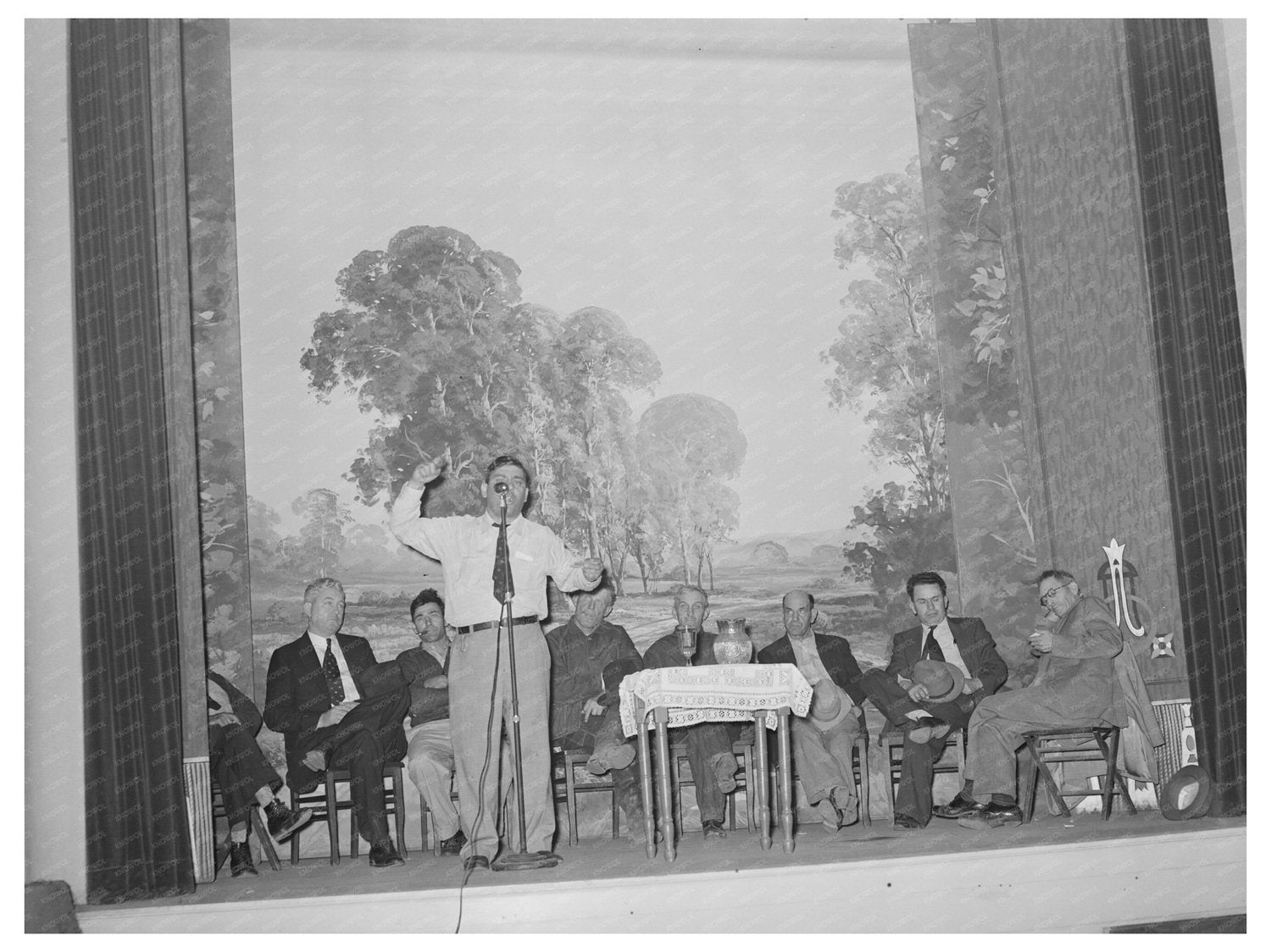 Strawberry Farmers Meeting Independence Louisiana April 1939