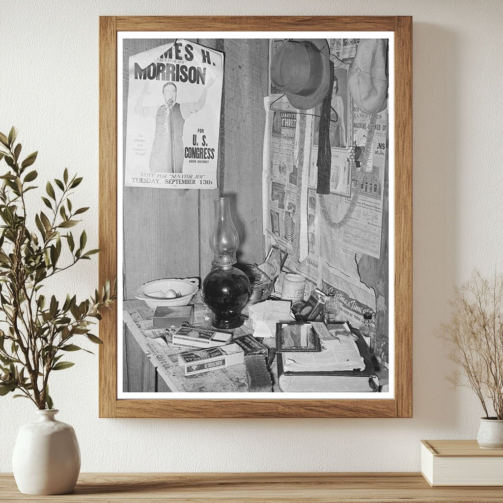 Living Room of Strawberry Sharecropper in Louisiana 1939