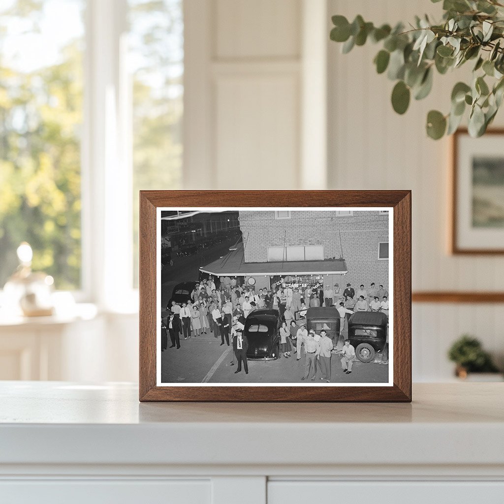 Hammond Louisiana 1939 Crowd Listens to Senator Jim Morrison