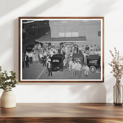 Hammond Louisiana 1939 Crowd Listens to Senator Jim Morrison