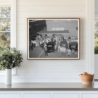 Hammond Louisiana 1939 Crowd Listens to Senator Jim Morrison