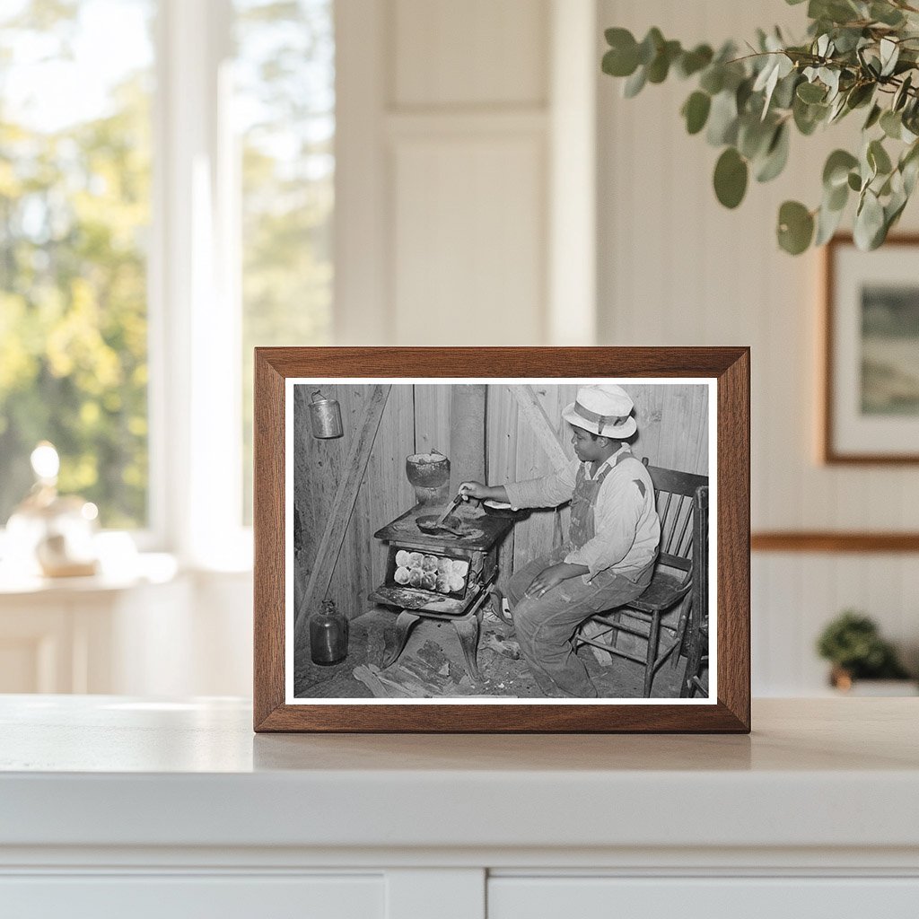 Woman Preparing Dinner on Louisiana Farm 1944