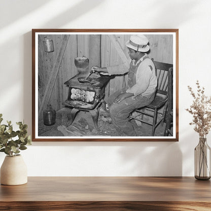 Woman Preparing Dinner on Louisiana Farm 1944