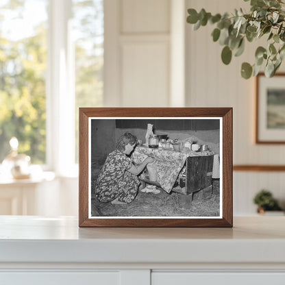 Migrant Berry Picker in Louisiana Tent April 1939