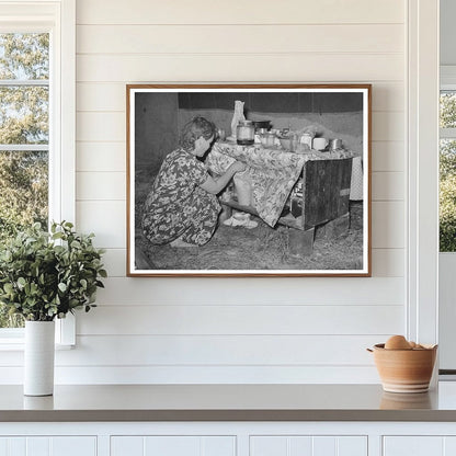 Migrant Berry Picker in Louisiana Tent April 1939