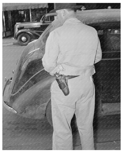 San Augustine Texas Town Constable April 1939 Vintage Image