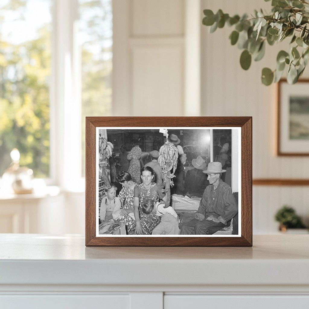 Farm Family in Grocery Store San Augustine Texas 1939