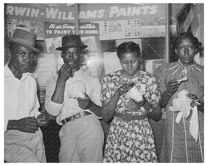 1939 Vintage Ice Cream Gathering in San Augustine Texas