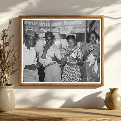 1939 Vintage Ice Cream Gathering in San Augustine Texas