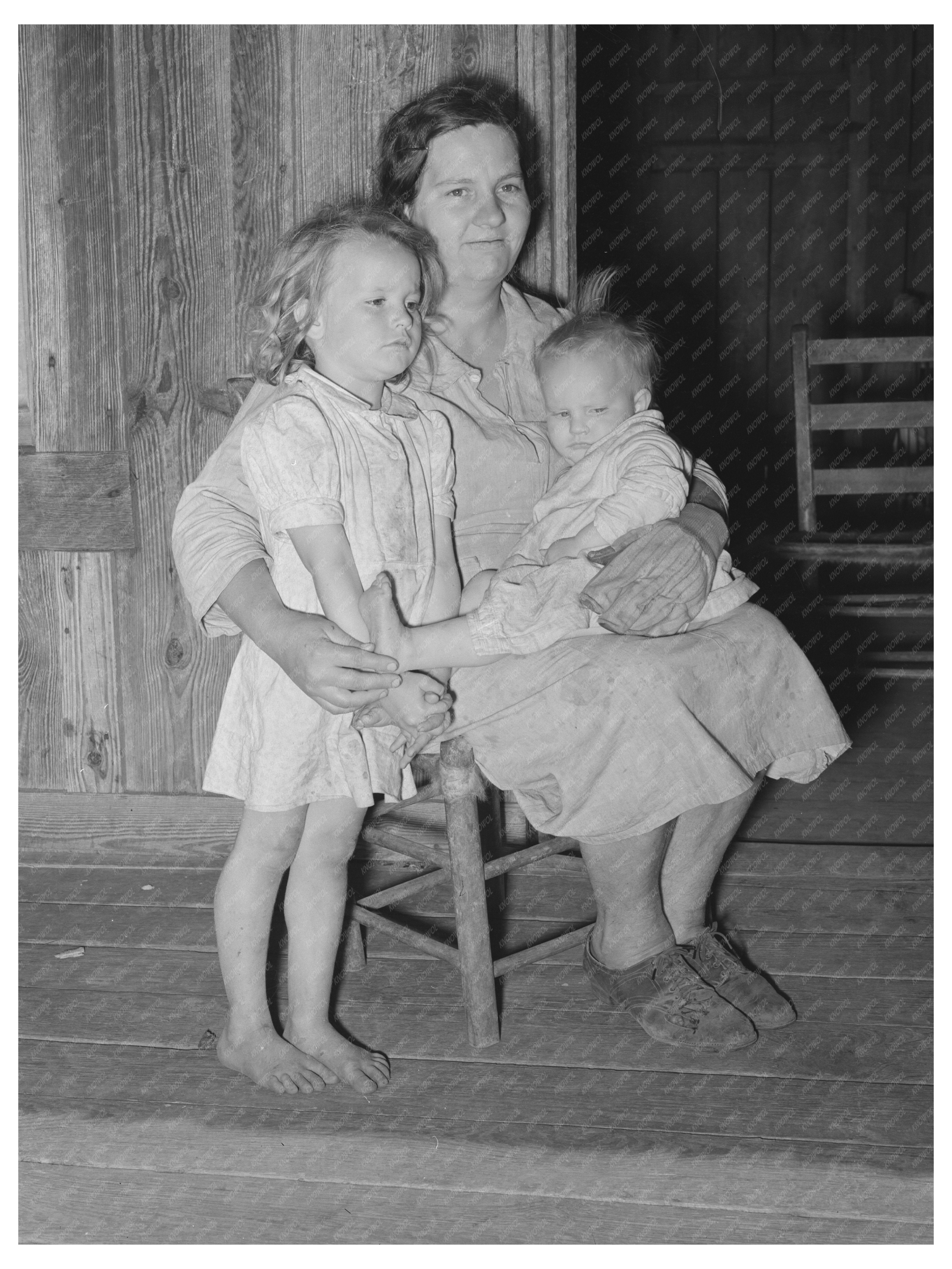 Farm Mother and Children Texas 1939 Health Issues