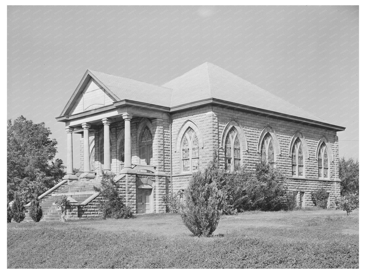 San Augustine Texas Church April 1939 Vintage Photo