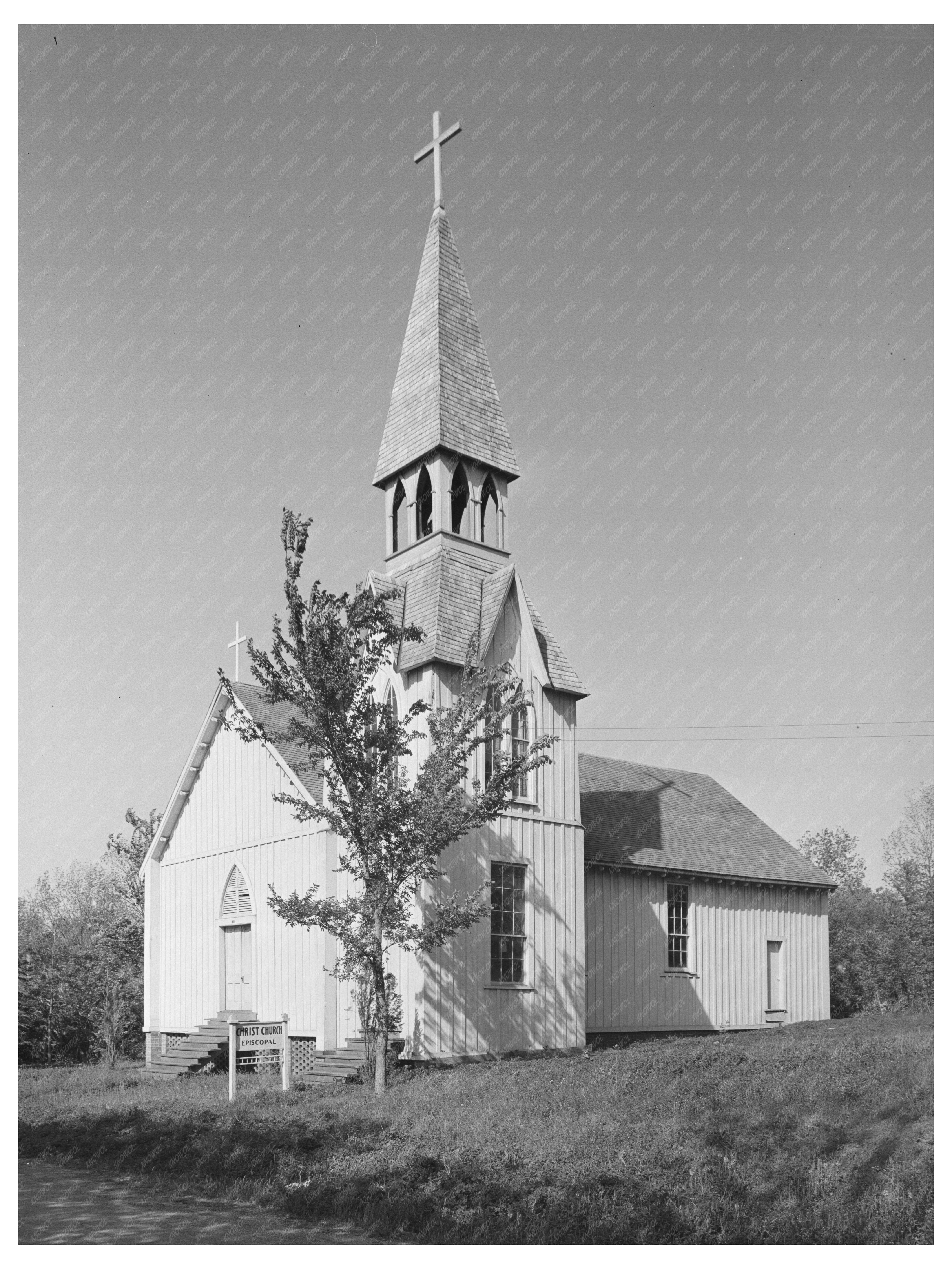 San Augustine Texas Church Vintage Photo April 1939