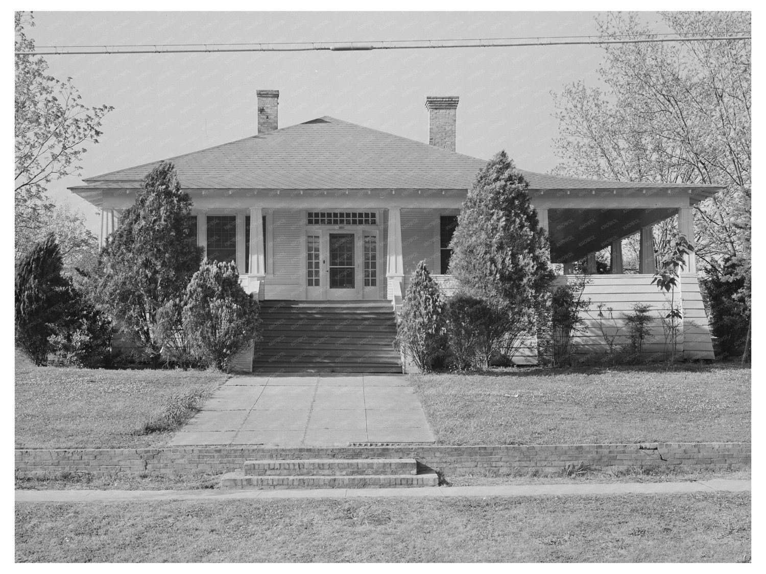 San Augustine Texas Residence Vintage Photo April 1939