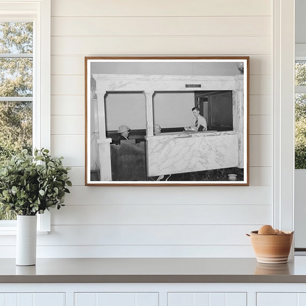 Presidents Office Bank Interior San Augustine Texas 1939