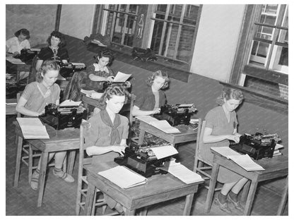Typewriting Class in San Augustine Texas April 1939