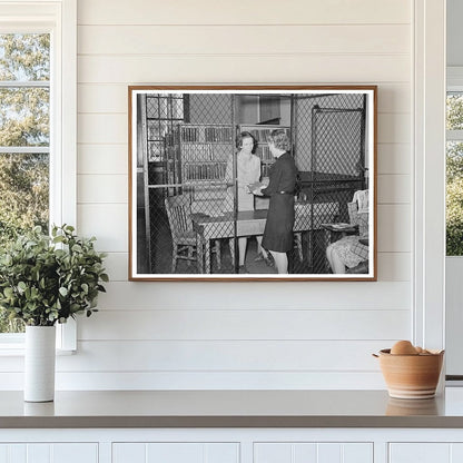 Girl Student in San Augustine High School Library 1939