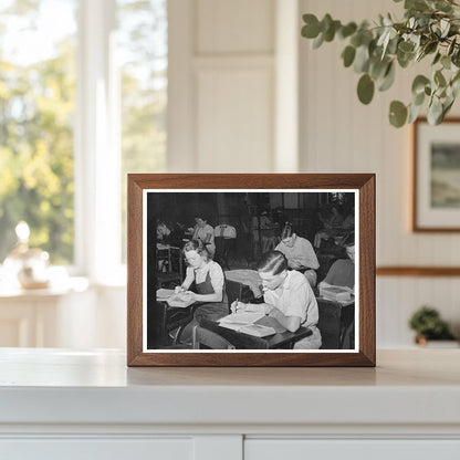 High School Library Study Class San Augustine Texas 1939