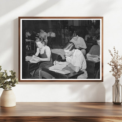 High School Library Study Class San Augustine Texas 1939