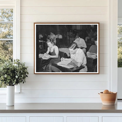 High School Library Study Class San Augustine Texas 1939