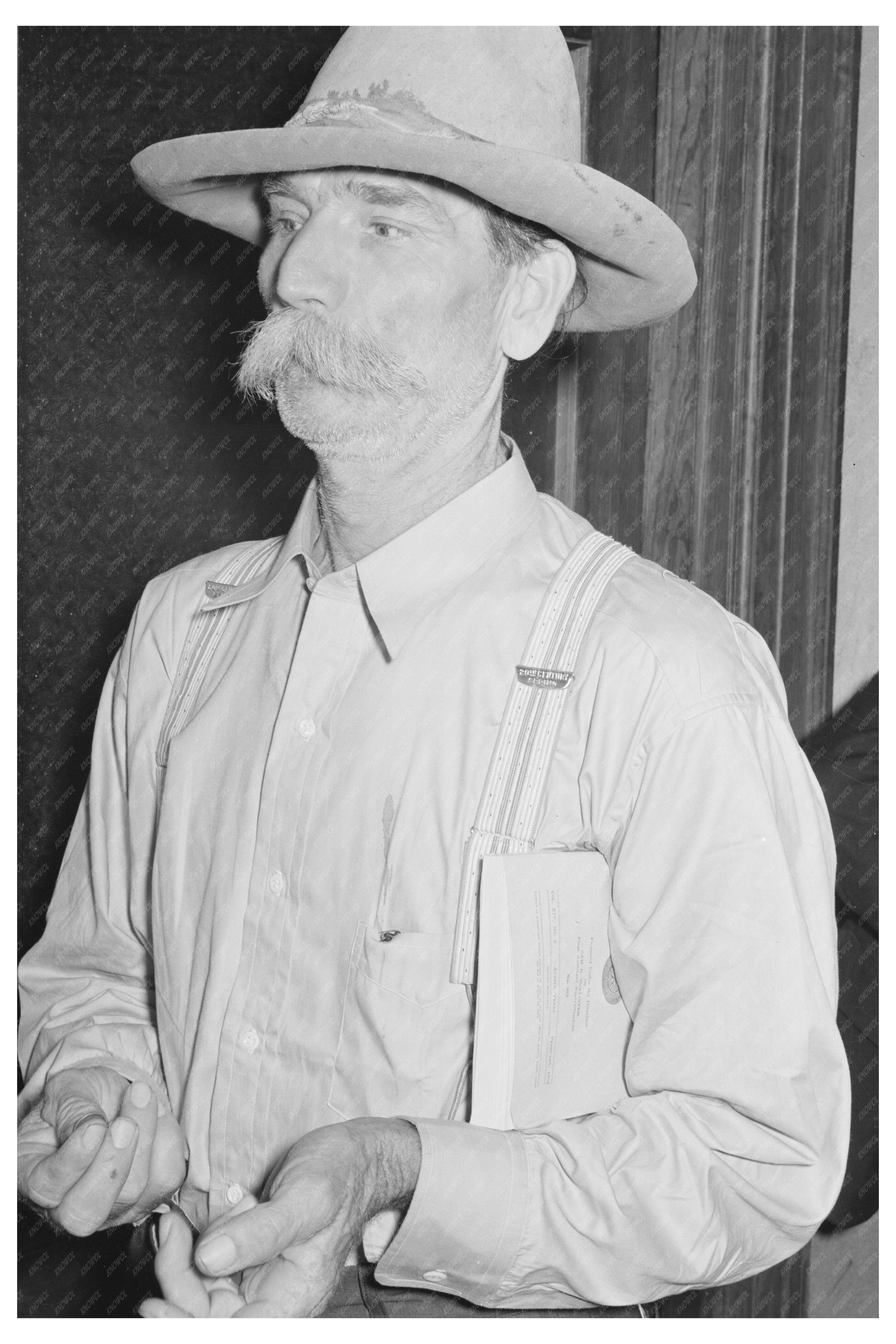 Farmer in San Augustine County Texas April 1939