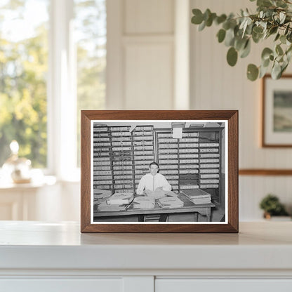 San Augustine County Clerks Office April 1939 Vintage Photo