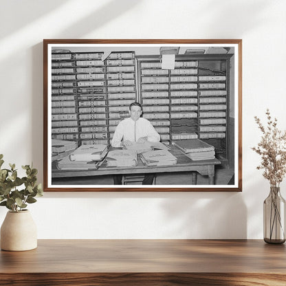 San Augustine County Clerks Office April 1939 Vintage Photo