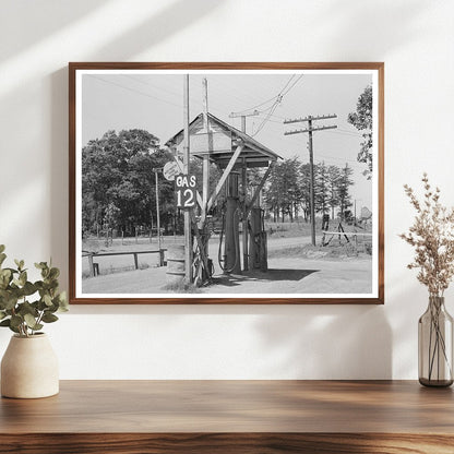 Vintage Service Station San Augustine Texas April 1939