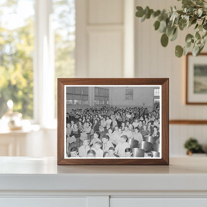 Schoolchildren in San Augustine Texas 1939 Vintage Photo