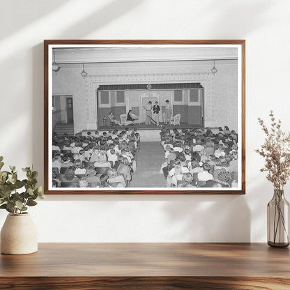 San Augustine Texas Schoolchildren Watch Senior Class Play 1939