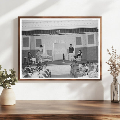 Schoolchildren Watching Senior Class Play San Augustine 1939