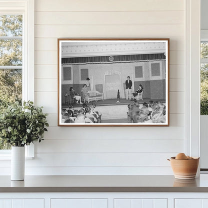 Schoolchildren Watching Senior Class Play San Augustine 1939
