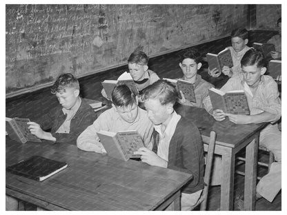 High School Students in Agriculture Class San Augustine 1939