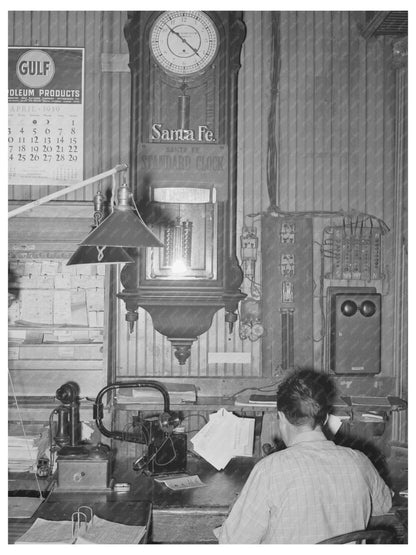 Vintage Train Dispatcher Office San Augustine Texas 1939