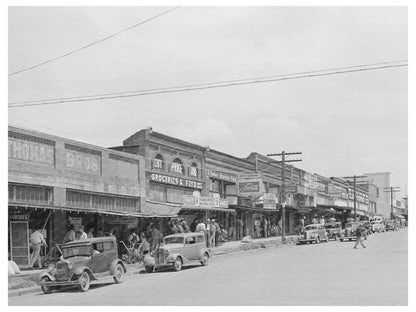 Street Scene in San Augustine Texas April 1939