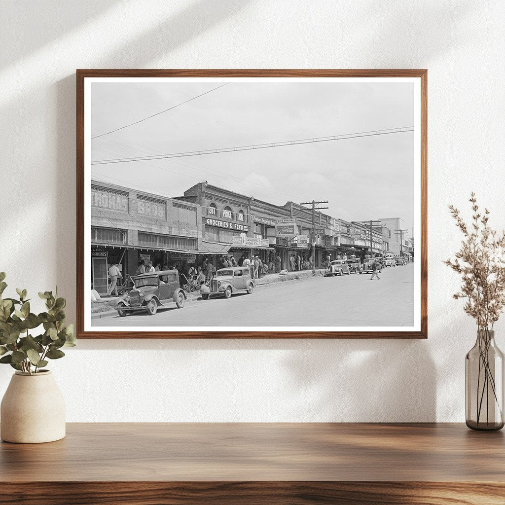 Street Scene in San Augustine Texas April 1939