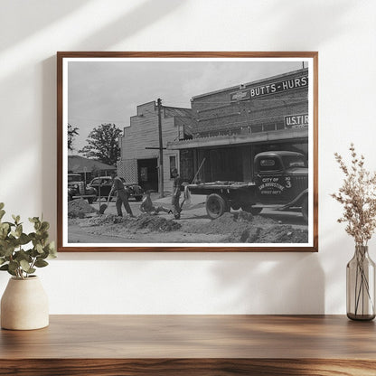 San Augustine Texas Street Repairs April 1939