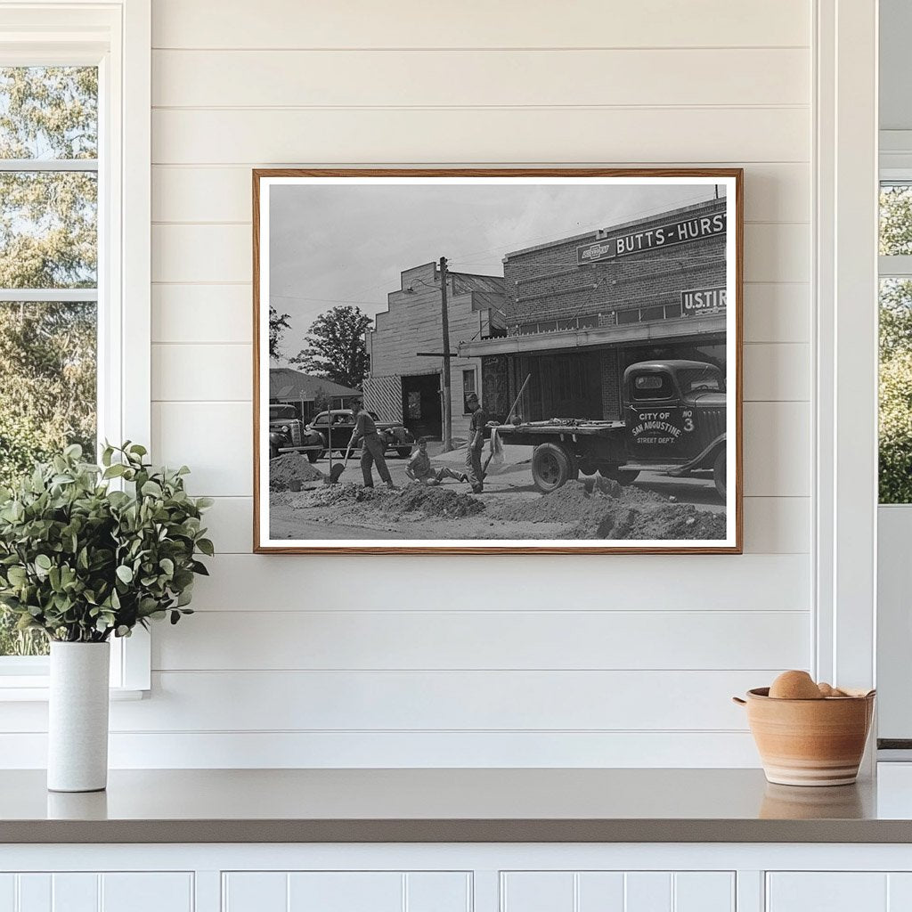 San Augustine Texas Street Repairs April 1939