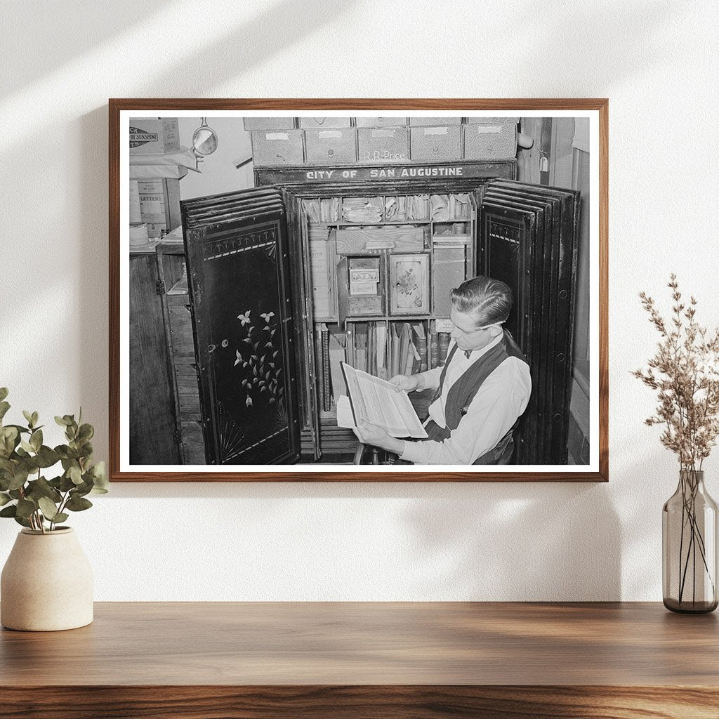 San Augustine Texas City Treasurer April 1939 Photo